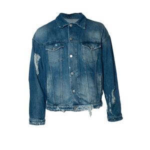 A tm, Rocky jacket no fur vint blue rolling stones